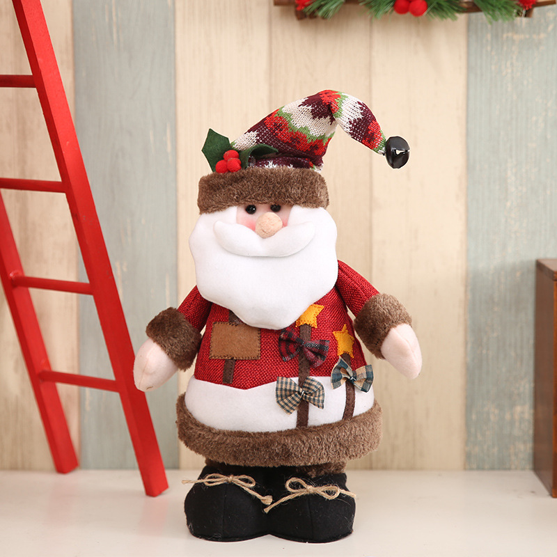 聖誕節雪人麋鹿站姿公仔禮物聖誕老人擺件酒店商場聖誕裝飾品禮品