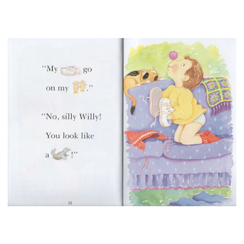英文原版 Silly Willy 汪培珽第一階段 All Aboard Reading 笨蛋威利 兒童啟蒙教育學習圖畫書