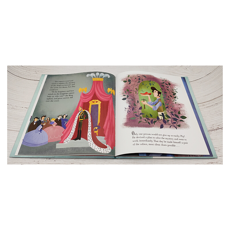 英文原版繪本 Twelve Dancing Princesses 十二個跳舞的公主 格林童話 精裝繪本 兒童經典童話故事書