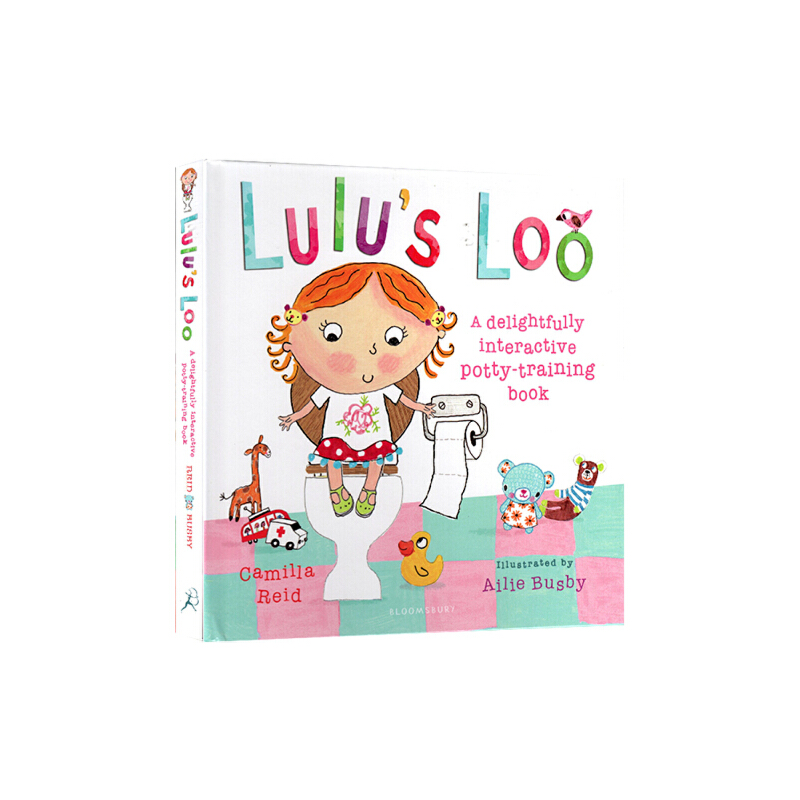 英文原版繪本 Lulu's Loo 露露上廁所 精裝觸摸翻翻書 lulu系列 幼兒生活常識認知 2-3-5歲兒童行為習慣培養啟蒙圖畫書