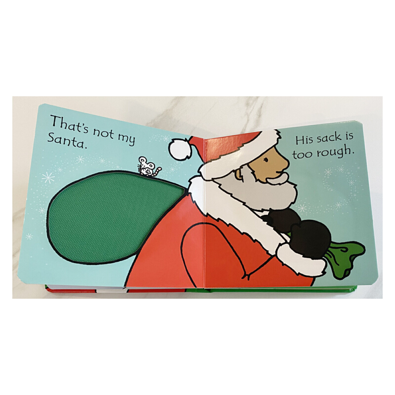 Usborne 英文原版 Thats Not My Santa... 那不是我的聖誕老人 兒童趣味觸覺認啟蒙精裝紙板觸摸書