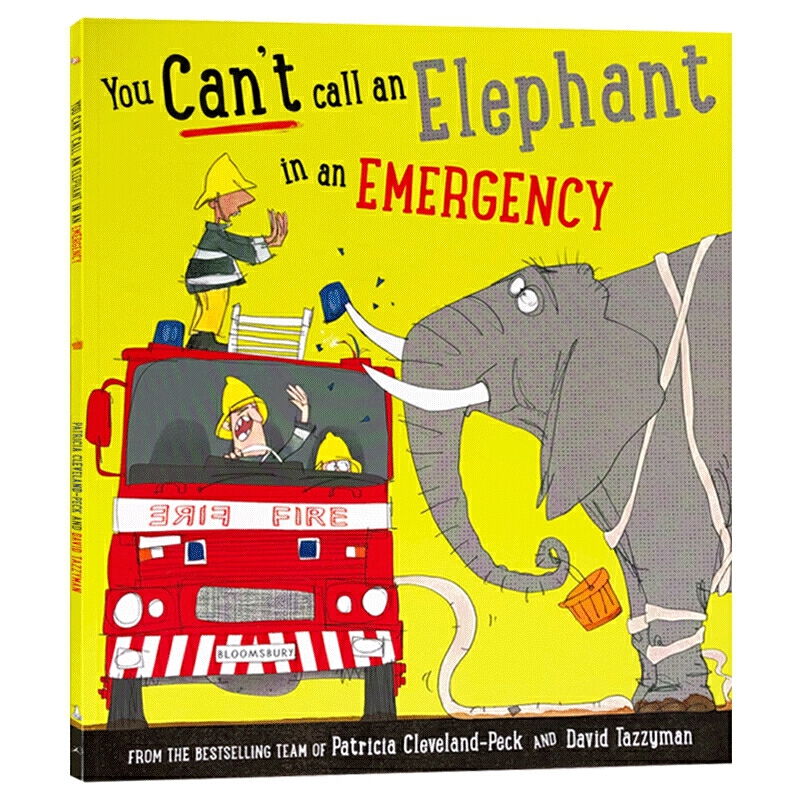 英文原版 You Can't Call an Elephant in an Emergency 你不能在緊急情況下給大象打電話 兒童英語啟蒙幽默圖畫故事書 親子共讀