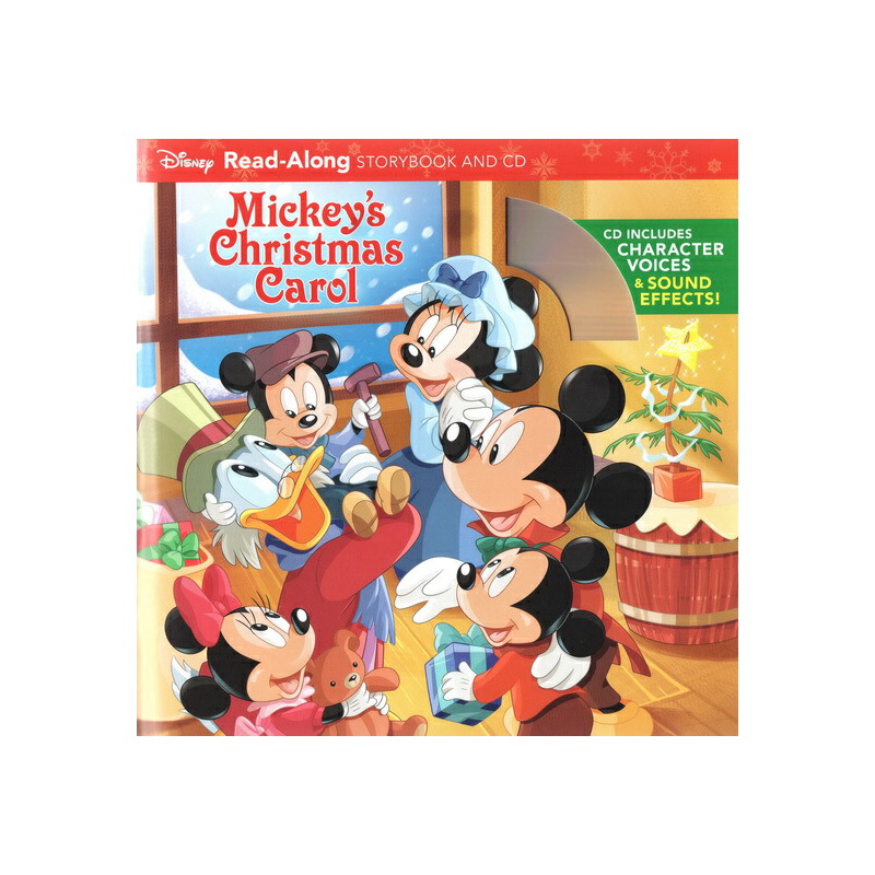 英文原版繪本 Mickey's Christmas 附CD Carol米奇的聖誕頌歌 聖誕節 Disney Read-Along Storybook 迪士尼有聲讀物