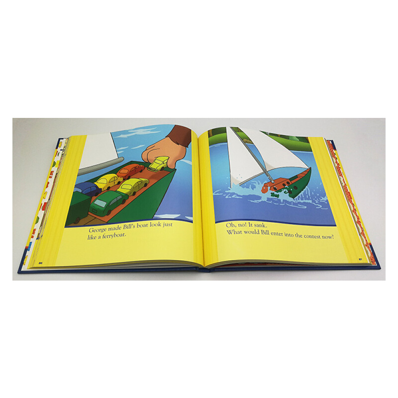 英文原版 Curious George Storybook Collection 好奇猴喬治 精裝繪本 8個故事合輯 廖彩杏書單推薦 附100個貼紙