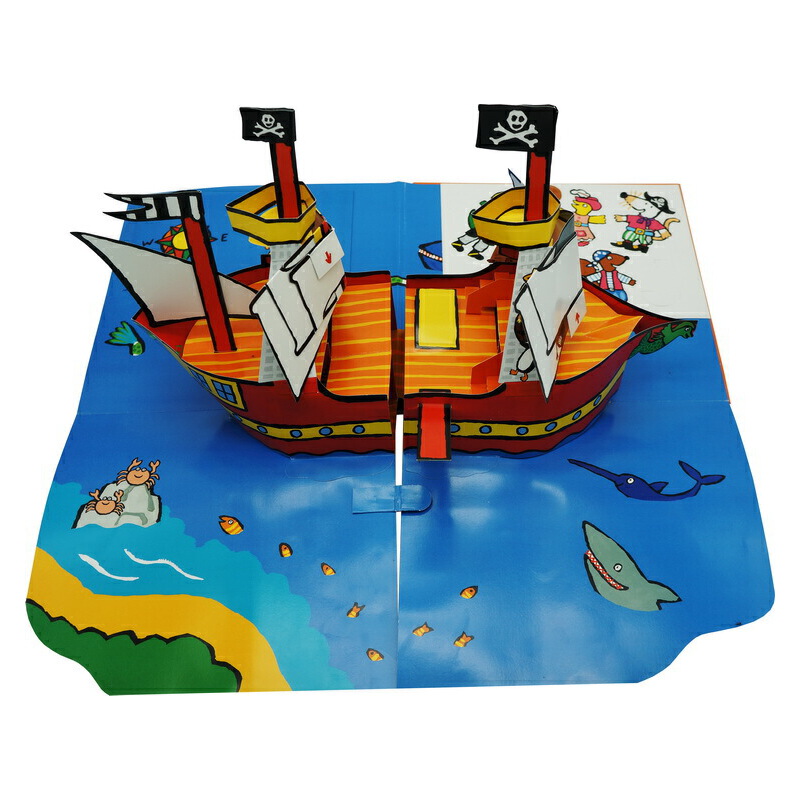 Maisy 小鼠波波系列 英文原版繪本 Maisy's Pirate Ship 海盜船 精裝立體操作書 兒童啟蒙學習 邊玩邊學