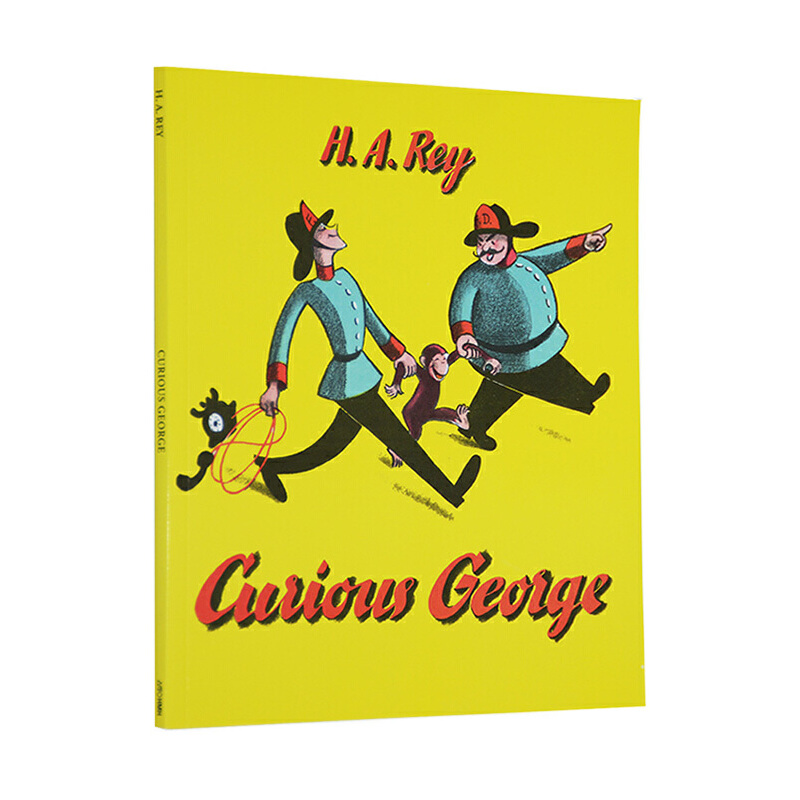 英文原版繪本 Curious George 好奇的喬治和黃帽子 吳敏蘭推薦 汪培珽三3階段 58頁大厚本