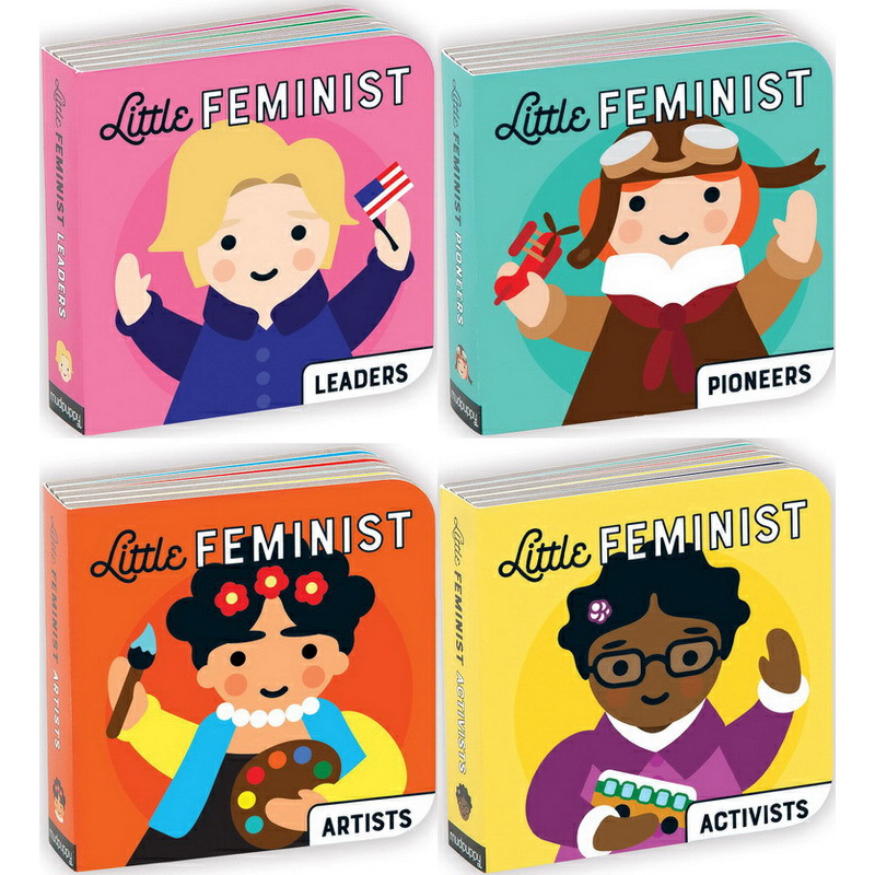 小小孩大夢想系列 Little Feminist 英文原版繪本 女性勵志名人傳記 4冊 小小手掌紙板書 10X10cm