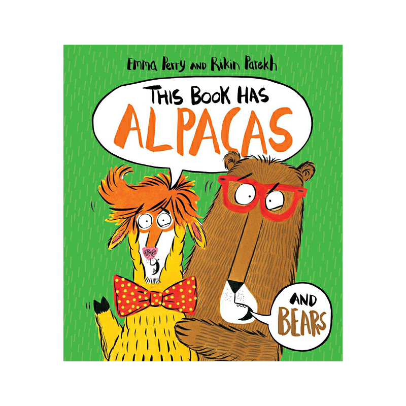 英文原版 This Book Has Alpacas and Bears 羊駝與熊熊 幽默圖畫書 親子故事繪本 兒童英語啟蒙繪本 學樂 2021年新品