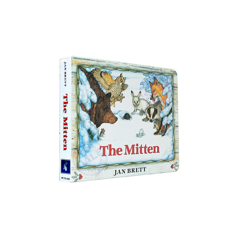 #The Mitten 手套繪本 英文原版 低幼兒童書 常青藤爸爸書單 Jan Brett 簡·佈雷特