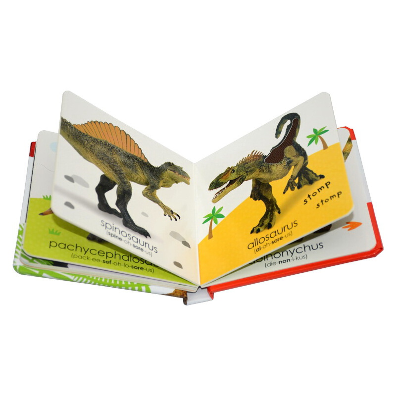 Dinos 英文原版 恐龍 紙板觸摸書 學樂Scholastic Early Learners 系列