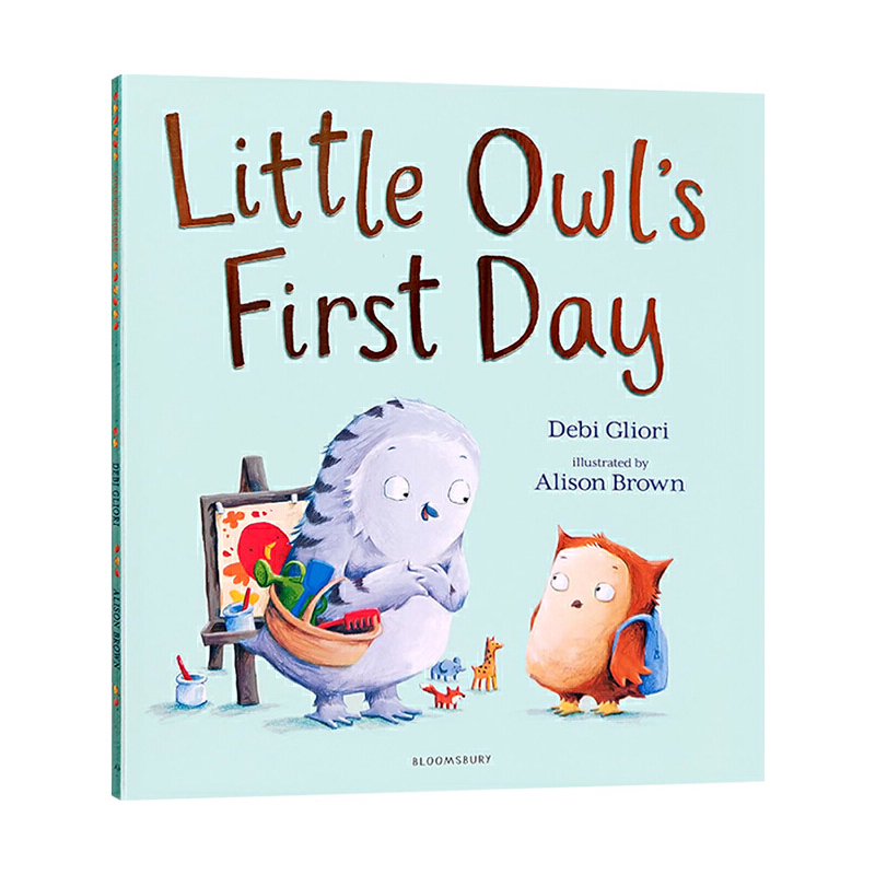 英文原版 Little Owl's First Day 小貓頭鷹上幼兒園的第1天 Debi Gliori 兒童英語啟蒙圖畫書 睡前故事讀物