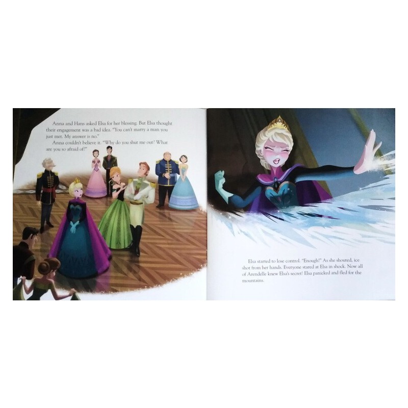 英文原版 冰雪奇緣 Frozen Read Along Storybook 繪本附CD 迪士尼獨立閲讀 兒童有聲讀物 艾莎安娜