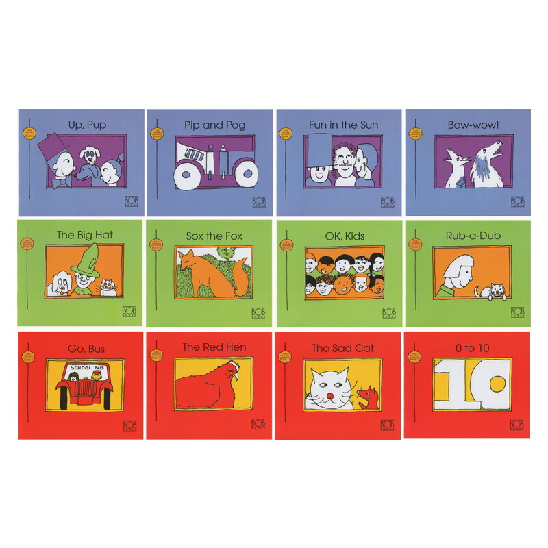 英文原版 Bob Books Set 4-6 新版 鮑勃閲讀 附卡片 兒童啟蒙字母表 詞彙 初級閲讀