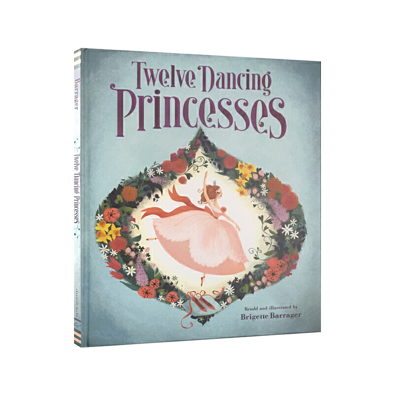英文原版繪本 Twelve Dancing Princesses 十二個跳舞的公主 格林童話 精裝繪本 兒童經典童話故事書