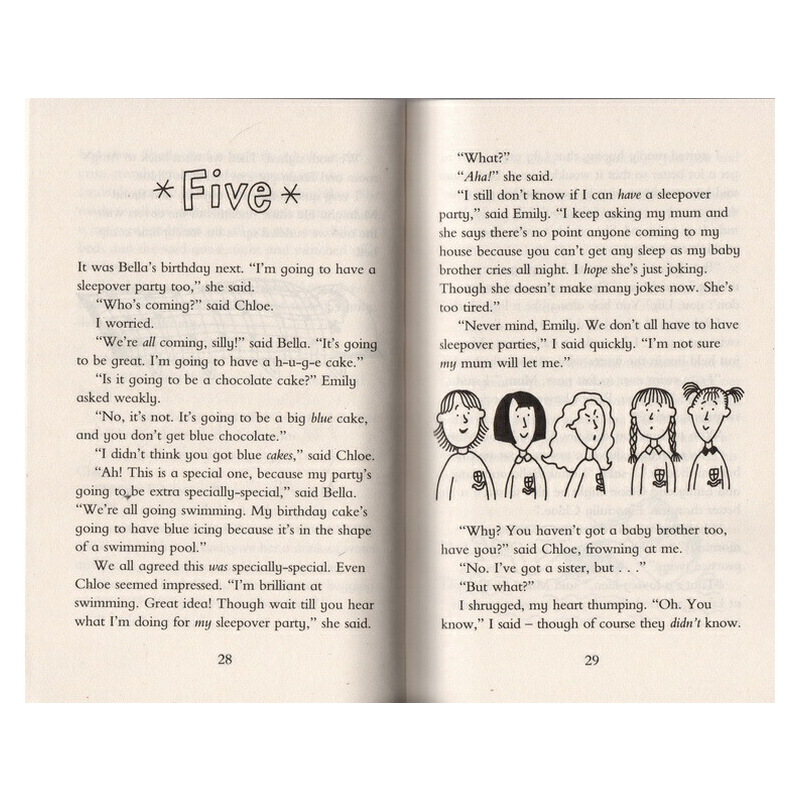 英文原版 Sleepovers 英國兒童文學女王 Jacqueline Wilson 小學英語課外閲讀 青少年的情緒管理成長小説