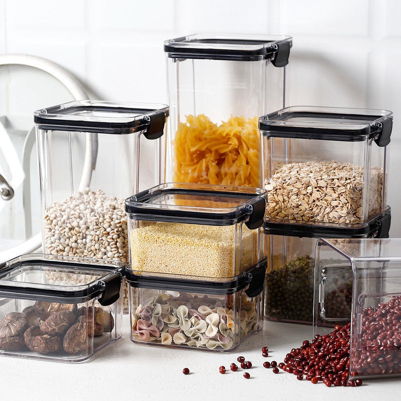 食品級密封罐五穀雜糧廚房收納真空透明塑料罐