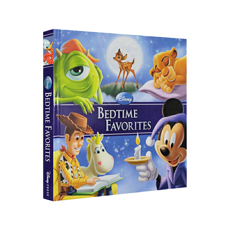 英文原版 迪士尼睡前故事合集 Disney Bedtime Favorites Collection 精裝繪本 彩色插圖 親子睡前讀物 小熊維尼