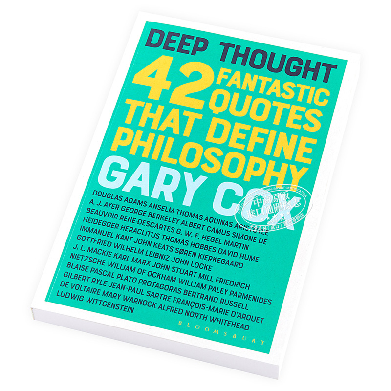 深度思考：定義哲學的42條精彩語錄 英文原版 Deep Thought:42 Fantastic Quotes That Define Philosophy Gary Cox