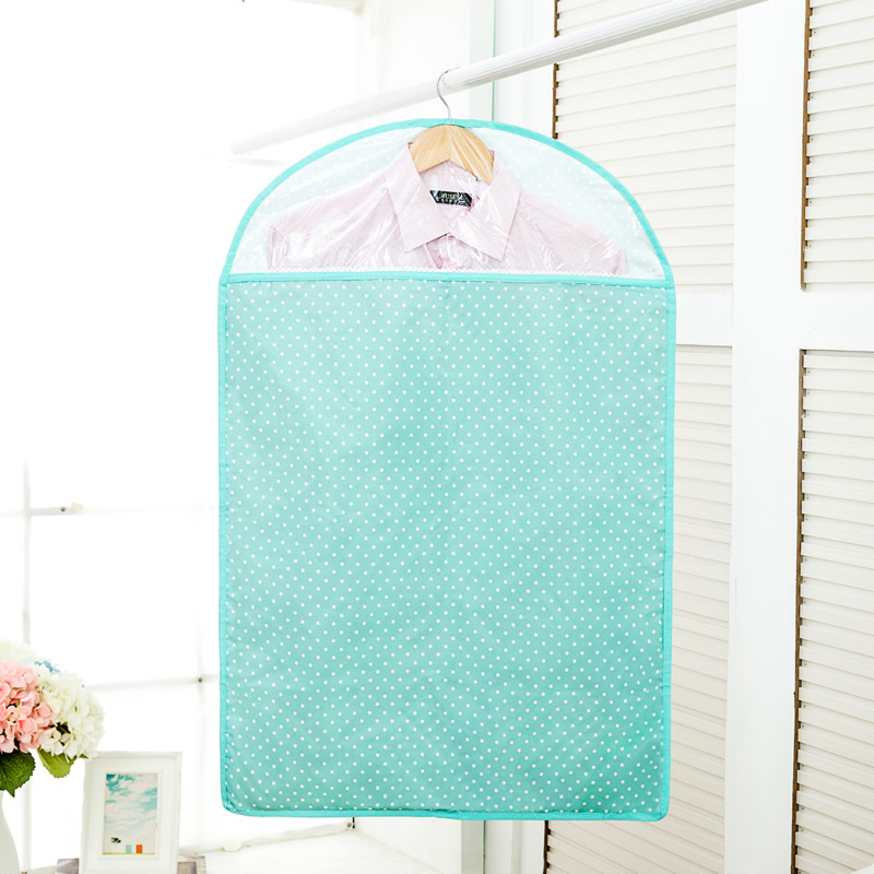 新款桃皮絨可水洗衣物防塵罩便捷式軟收納袋