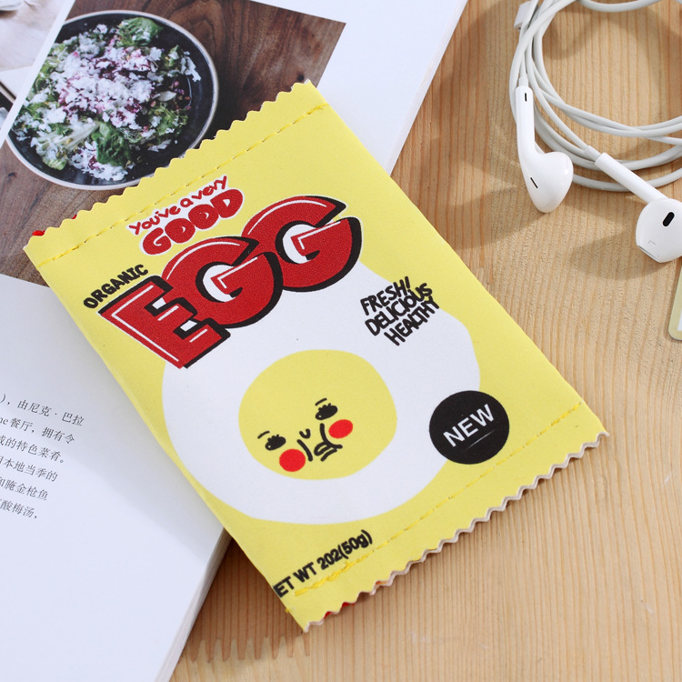 韓國創意趣味起司零食PU零錢包 卡包