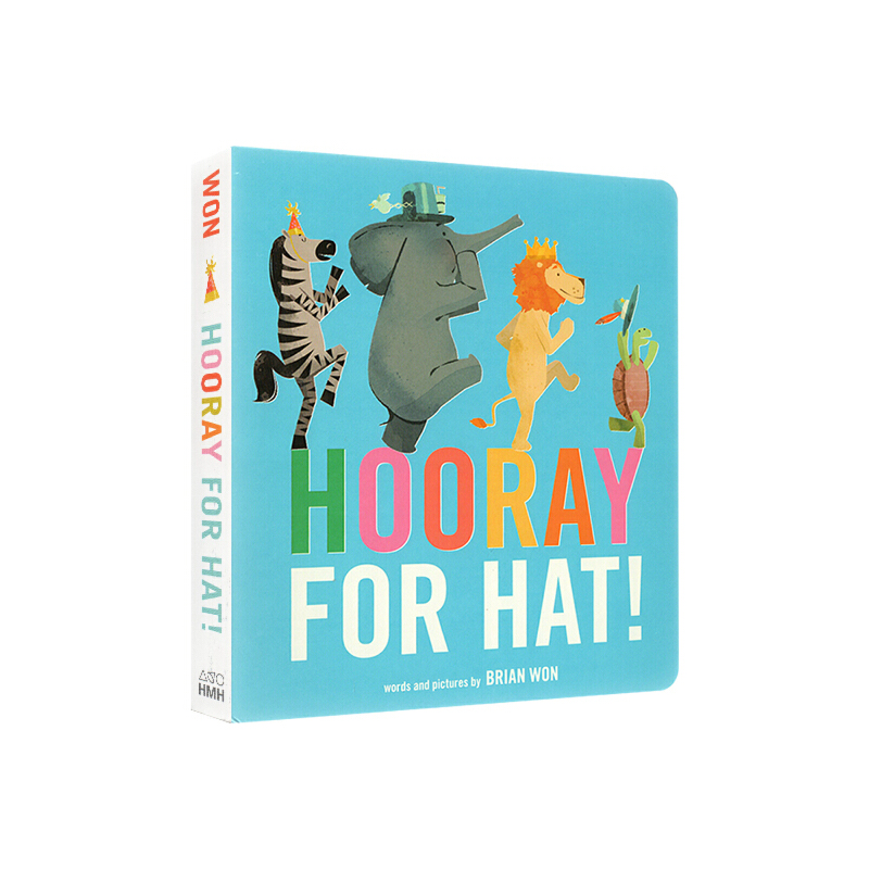 英文原版繪本 Hooray for Hat! 你需要一頂帽子 情商友誼啟蒙教育 學會分享 紙板書