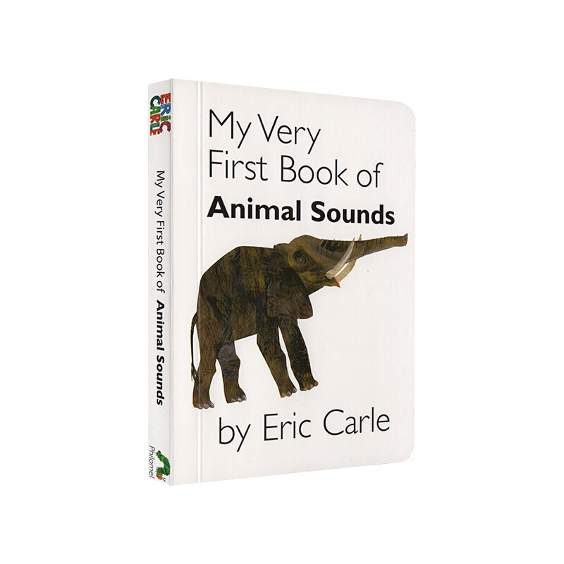 Eric Carle 英文原版0 3歲 My Very First Book of Animal Sounds 我的第一本動物叫聲 上下翻頁配對紙板書 艾瑞卡爾爺爺