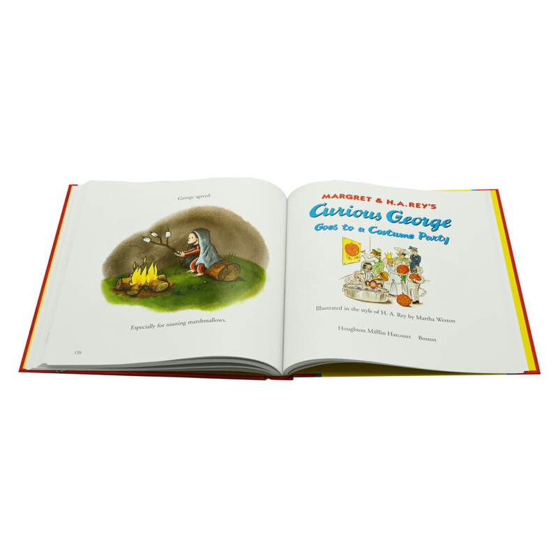 好奇的喬治 英文原版繪本 A Treasury of Curious George 8個故事合輯 汪培珽第3階段 精裝兒童啟蒙繪本