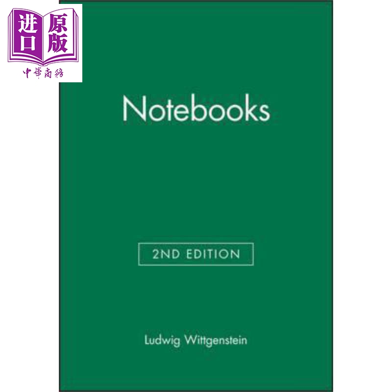 Notebooks 英文原版 筆記本 Ludwig Wittgenstein