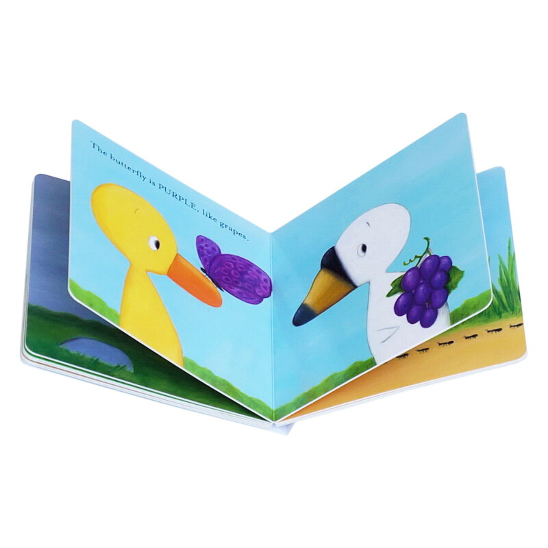 Duck And Goose 小黃鴨與小白鵝系列 Colors 紙板書 兒童啟蒙學習英文版 親子教育互動學習 邊看邊學 學習顏色認知書 撕不爛