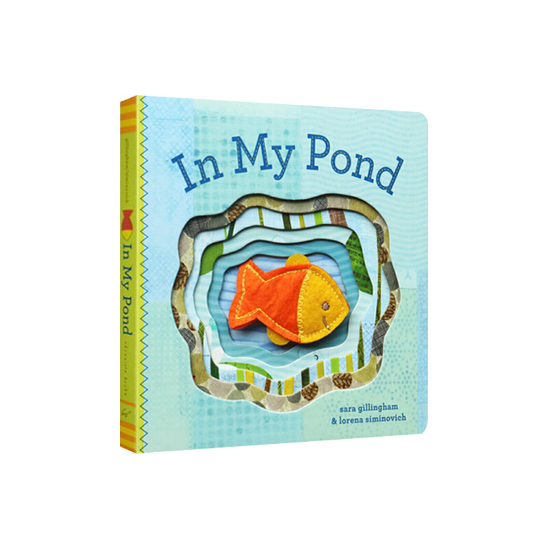 紙板手指偶書 英文原版繪本 In My Pond 在我的池塘裏 啟蒙認知教育 趣味親子互動遊戲 Chronicle出品