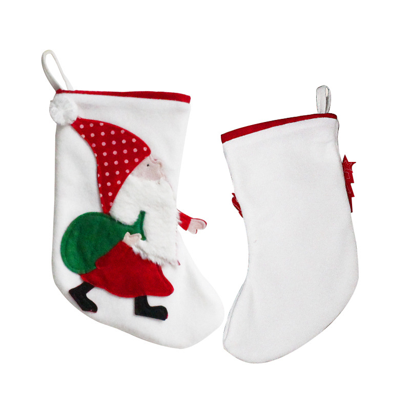 港之戀跨境聖誕襪聖誕老人糖果袋派對裝飾襪聖誕樹掛件禮物袋批發