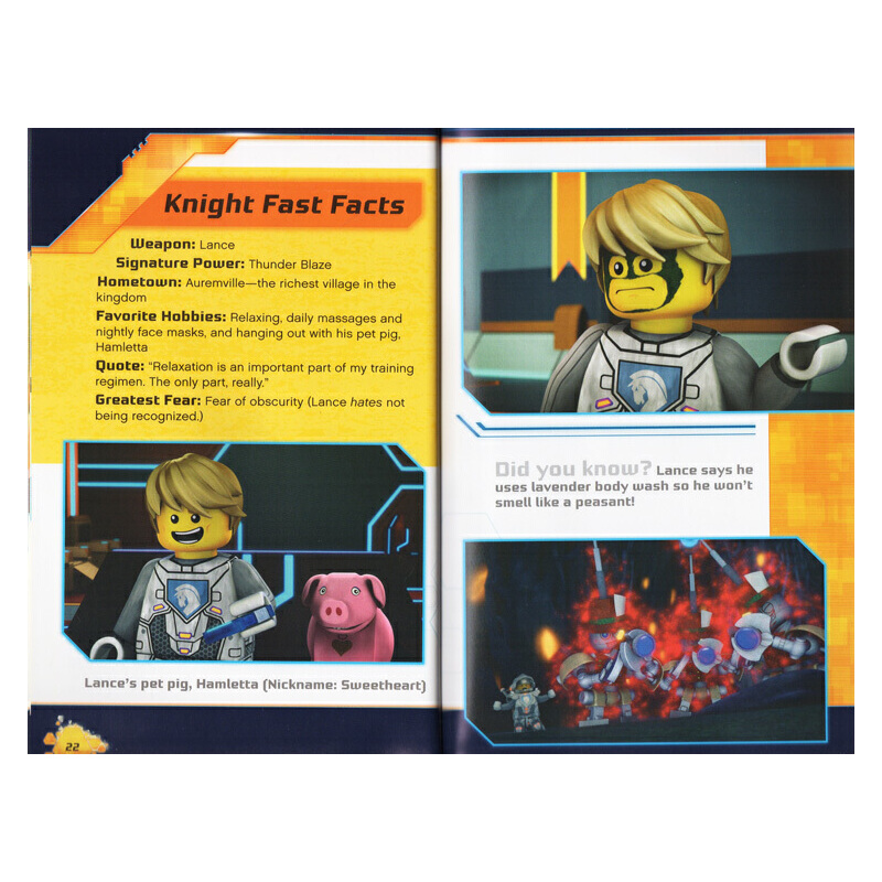 英文原版 World of Nexo Knights Heroes with Minifigure 樂高未來騎士團 電影小説指南 附人偶 青少年推薦閲讀