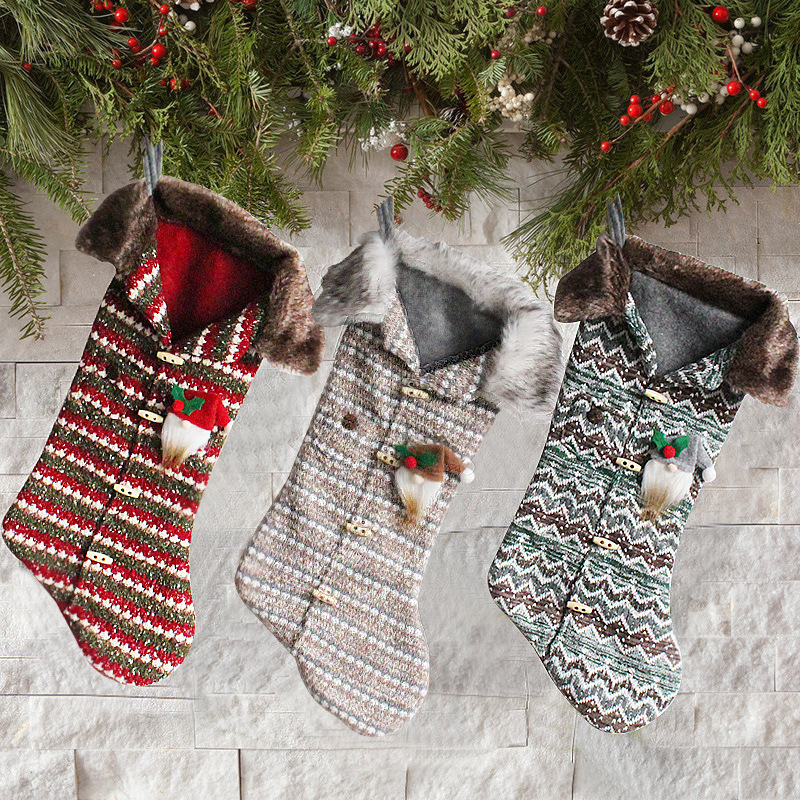 聖誕節裝飾用品 聖誕老人小襪子聖誕樹掛件聖誕襪禮物袋