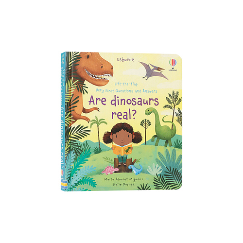 Usborne Lift-the-flap Very First Questions and Answers Are Dinosaurs Real 新品 恐龍 你問我答翻翻書 英文原版