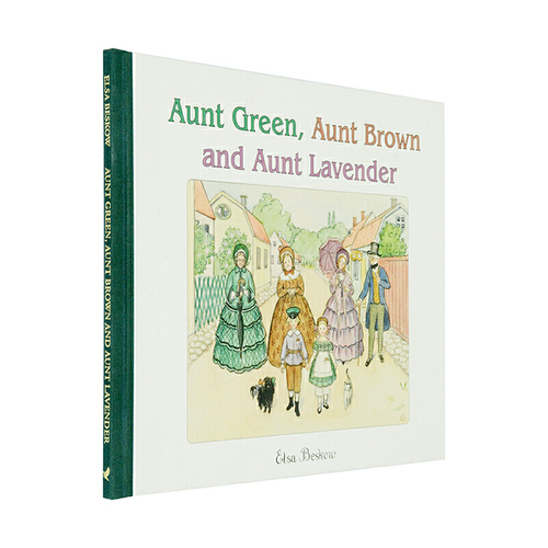英文原版 Aunt Green, Aunt Brown and Aunt Lavender 綠姨媽、棕姨媽和紫姨媽  教育繪本 Elsa Beskow 愛莎·貝斯蔻