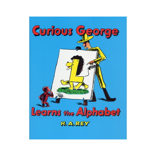 廖彩杏英文原版繪本 Curious George Learns the Alphabet 書單好奇喬治猴學字母 H. A. Rey