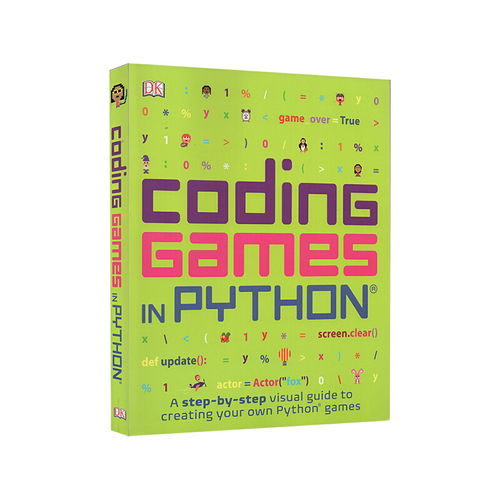 英文原版 DK出品 Coding Games in Python 編程真好玩 小學生STEM教輔讀物