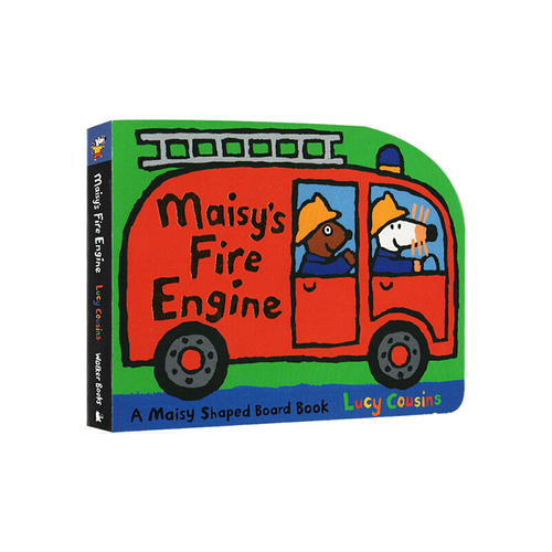 maisy小鼠波波原版英文繪本  Maisy's Fire Engine 消防車 交通工具造型紙板書 兒童啟蒙