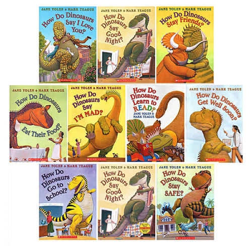 英文原版 How Do Dinosaurs 家有恐龍系列 10冊大全套 兒童英語啟蒙故事圖畫書 Scholastic學樂 吳敏蘭書單 幼兒早教圖畫故事書