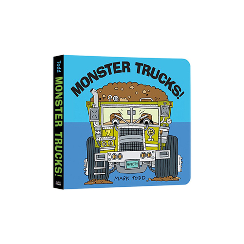 英文原版 Monster Trucks! 怪物卡車 大開本紙板書 兒童認知啟趣味蒙繪本圖畫書