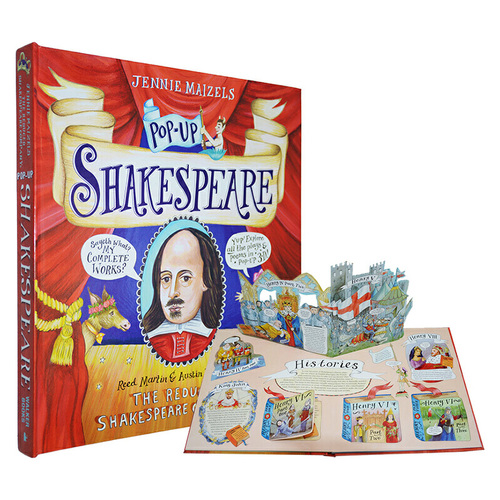 莎士比亞立體書 英文原版 Pop-up Shakespeare 莎翁戲劇詩歌 精裝翻翻書 兒童英文學習繪本