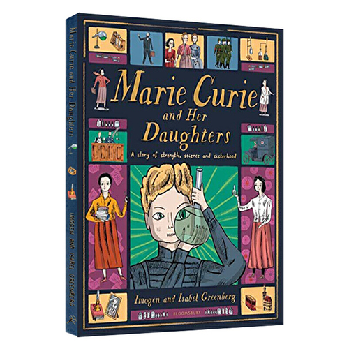 英文原版 居里夫人和她的女兒們 Marie Curie and Her Daughters 精裝大開本 Isabel Greenberg 插畫 名人傳記繪本