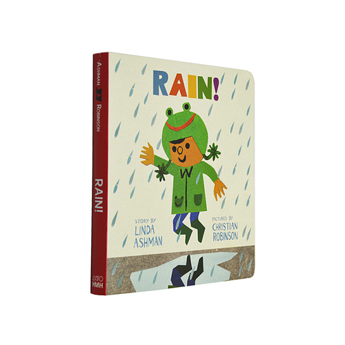 英文原版繪本 Rain 雨天 紙板書 市場街最後一站插畫家Linda Ashman 兒童啟蒙圖畫故事書