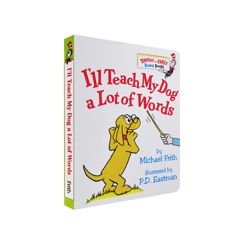 英文原版 I'll Teach My Dog a Lot of Words 蘇斯博士 Dr. Seuss 紙板書 100個單詞詞彙學習 P.D. Eastman