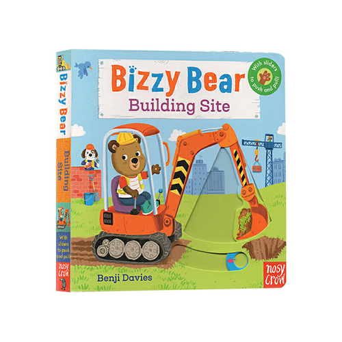 小熊很忙系列英文原版繪本 Bizzy Bear Building Site 紙板機關操作書 建築工地 兒童啟蒙認知繪本 可搭sing along