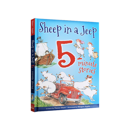廖彩杏書單英文原版繪本 Sheep In A Jeep/Sheep in a Shop  8個故事精裝合輯 韻文 小羊向前衝5分鐘故事合輯