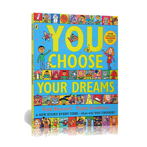 英文原版繪本 You Choose Your Dreams 超凡想象 大開本 想象力培養 Nick Sharratt 兒童英語早教啟蒙圖畫書