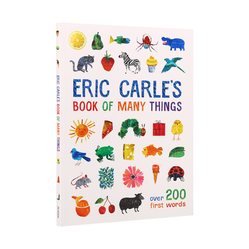 現貨正版 點讀版艾瑞卡爾入門級主題詞典Eric Carle's book of many things英文原版繪本 英語啟蒙 高頻詞彙 支持毛毛蟲點讀筆 不含筆