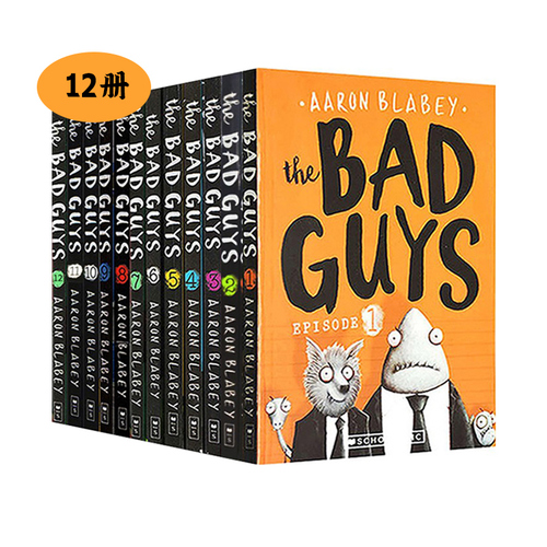 The Bad Guys 我是大壞蛋12冊 英文原版兒童漫畫電影小説 Scholastic學樂出版 暢銷童書 英語課外閲讀提升章節書Aaron Blabey