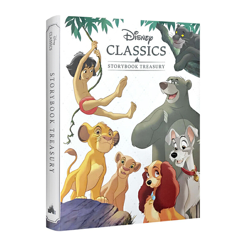 英文原版 Disney Classics Storybook Treasury 迪士尼5個故事合集 彩色插圖精裝繪本 兒童課外讀物 親子共讀 獅子王/小飛俠/泰山
